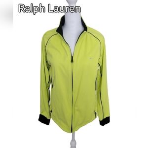 RALPH Lauren Neon and Black Athleisure Jacket Size L